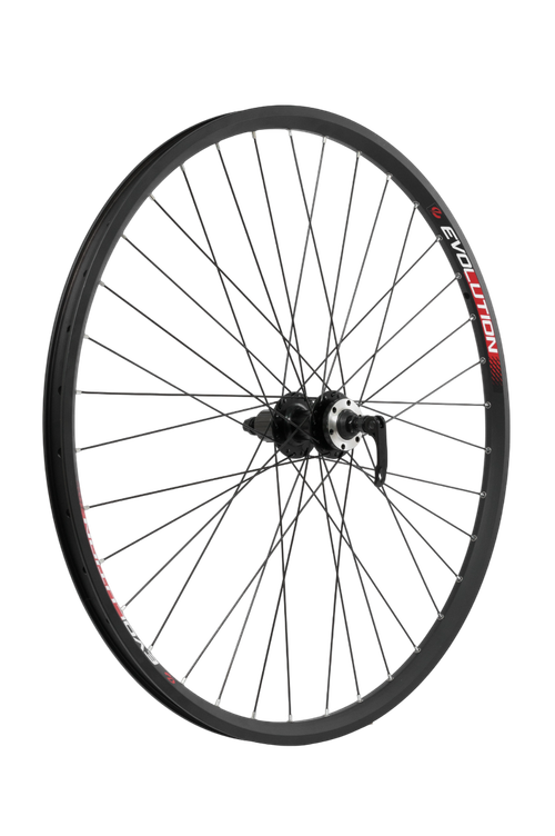 Колесо заднее 28-29" D EVOLUTION кассета 8-10 ск. пром.подш. эксцентрик / обод двойной алюм. черн. SSE A/V 21х22 / втулка алюм. черн.