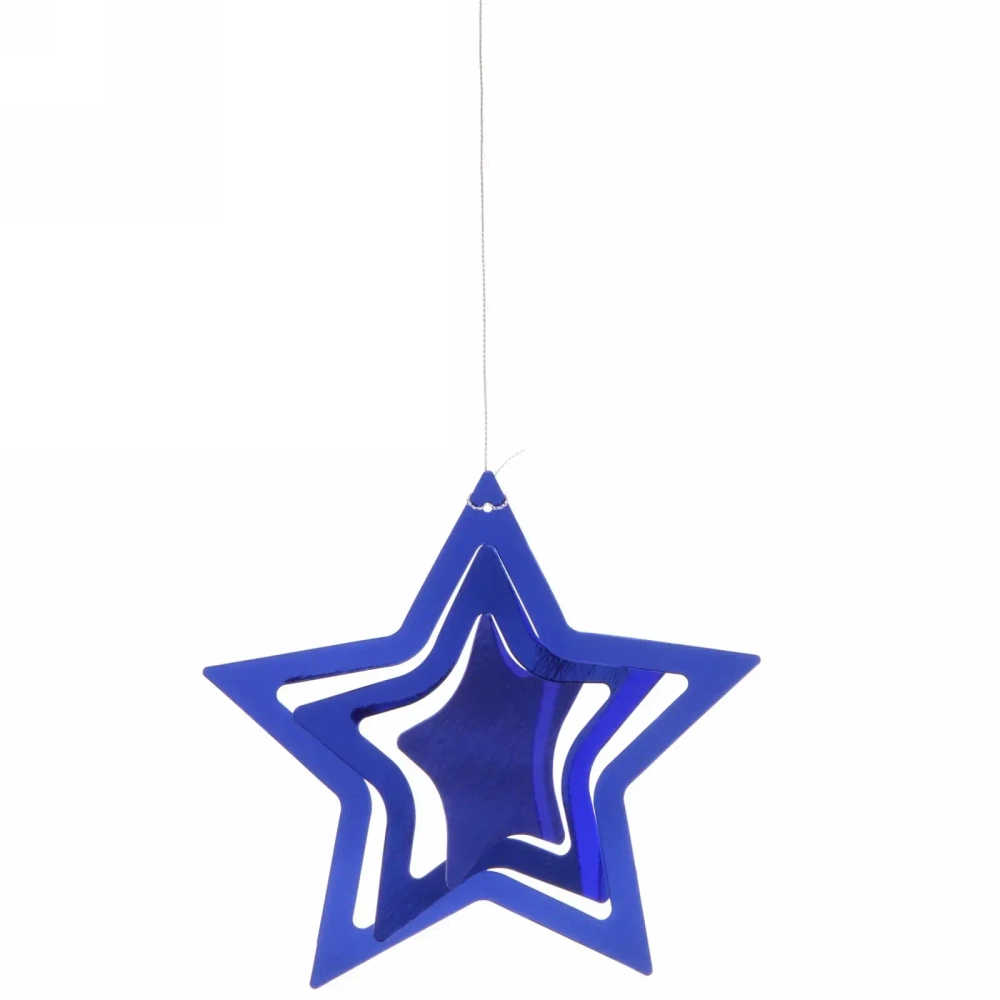 Подвесное украшение «Праздничная атмосфера» 19 см , (5 штук),синий