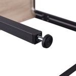 Стол BRABIX "Smart CD-010", 1000х505х795 мм, ЛОФТ, складной, металл/ЛДСП дуб, каркас черный, 641876