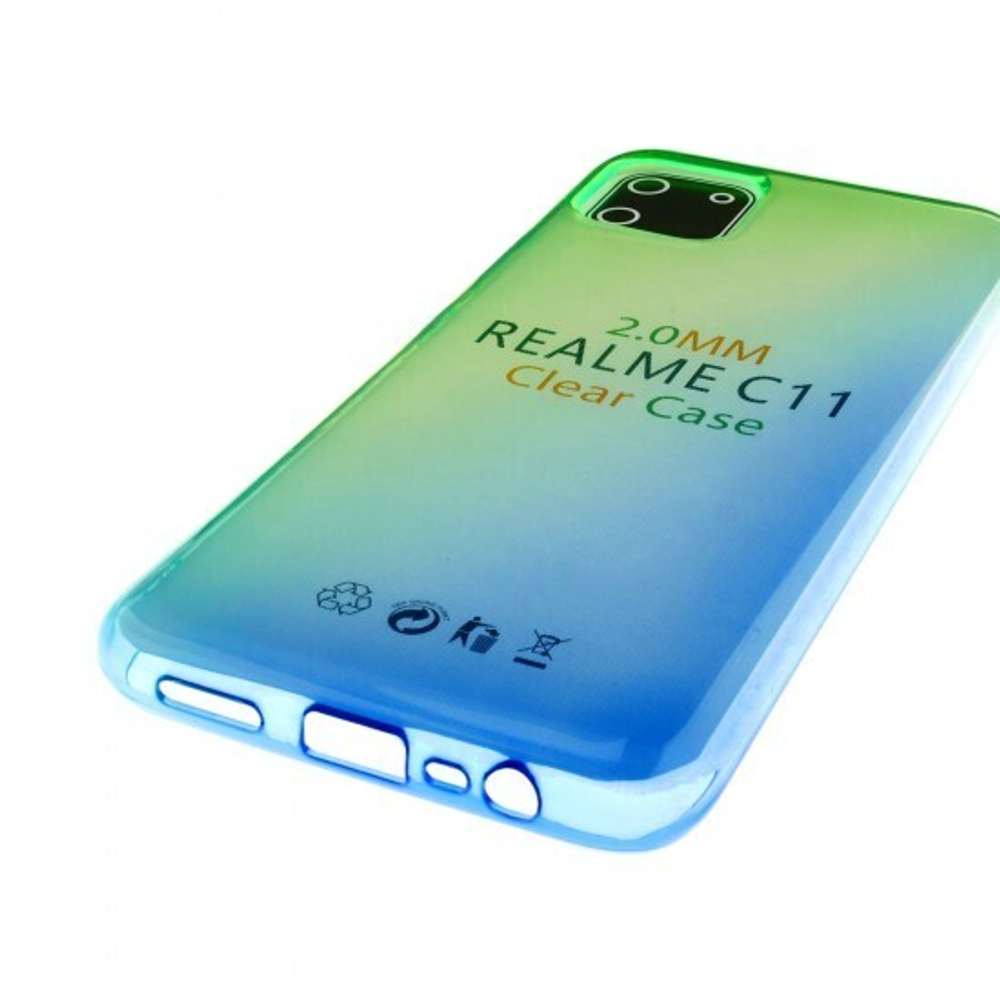 Чехол для Realme C11 Градиент, ТПУ, 012962