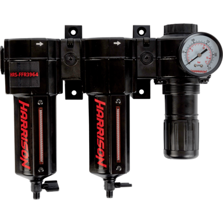 HRS-FFR3964 Блок подготовки с фильтрами 25 мкм, 5 мкм и регулятором 1/2', 3964 л/мин