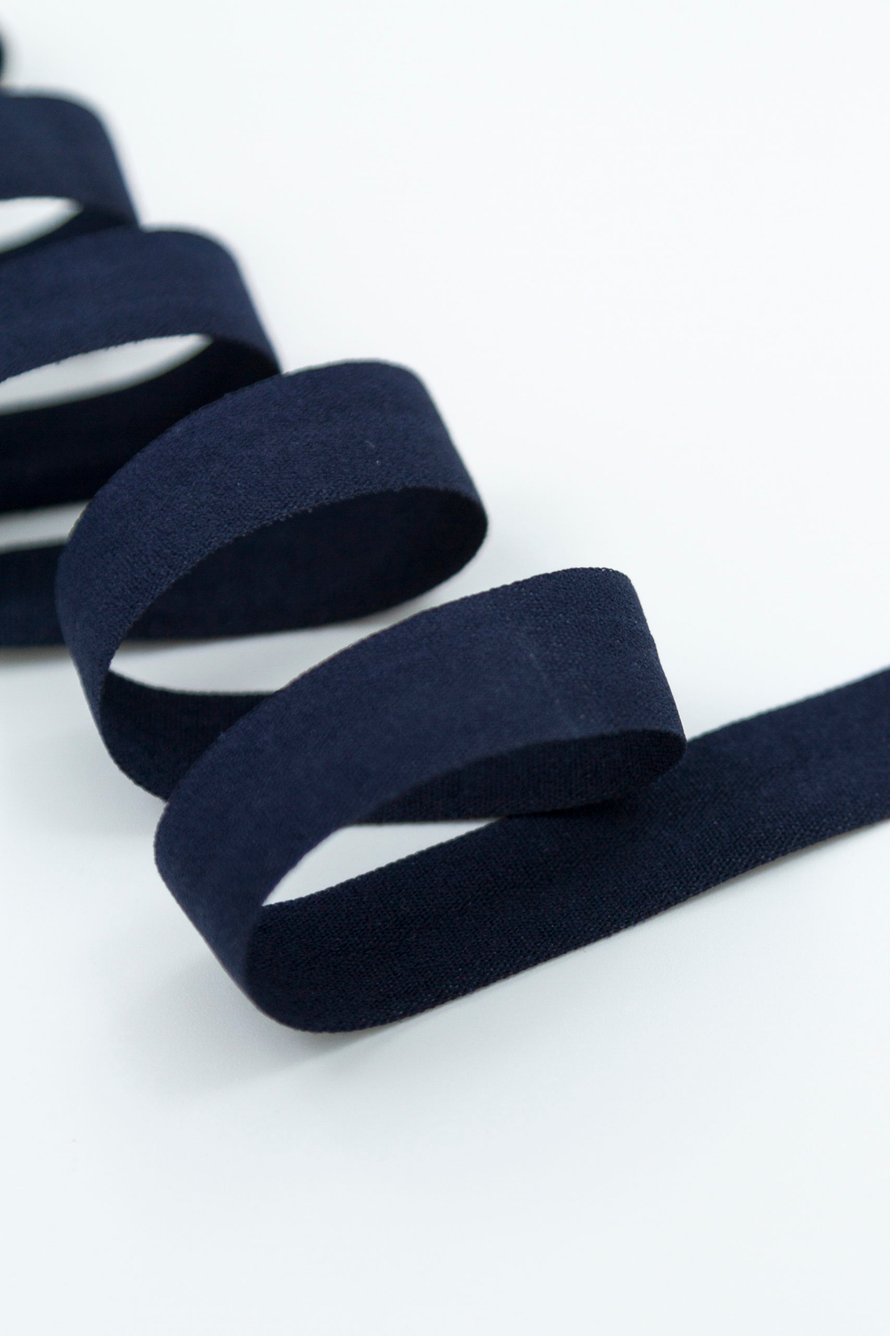 Бейка эластичная 15 мм матовая темно-синяя