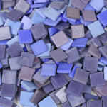 Набор стеклянной плитки 15х15х4 фиолетовых оттенков MGMSET 1560-violet 600 гр