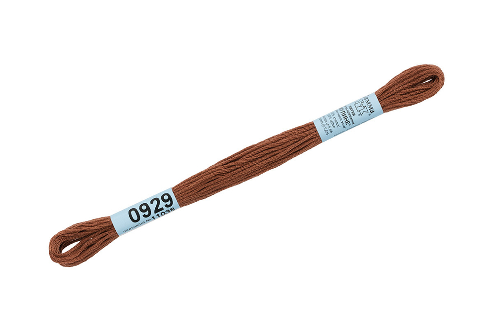 Мулине "Gamma", 100% хлопок, 8 м, №0929