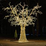 Светодиодное дерево "Ветвистое" с теплым освещением