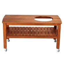Стол дубовый для гриля Big Green Egg L (светлый дуб), Craftico
