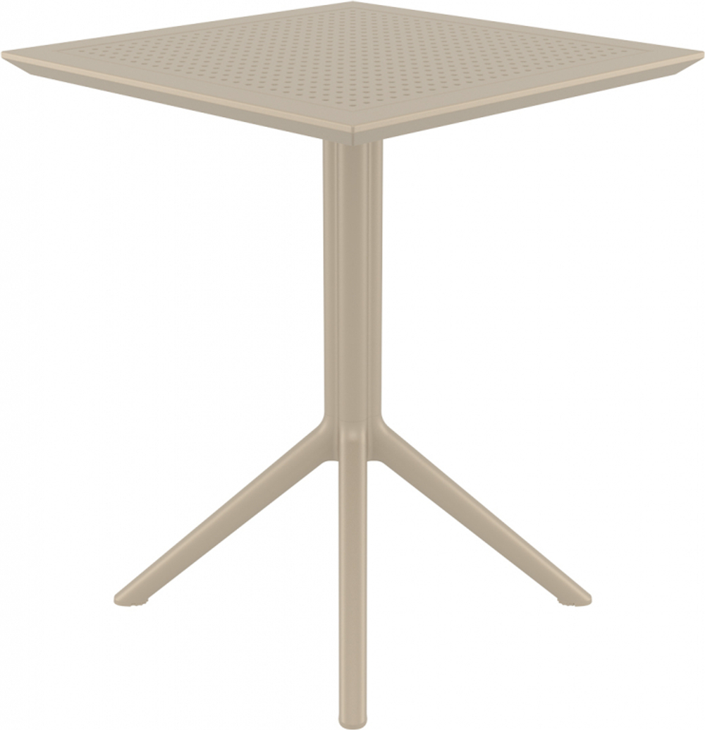 Стол пластиковый складной Siesta Contract Sky Folding Table 60, бежевый