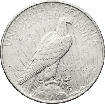 1 доллар (dollar) 1925 США Peace Dollar (Мирный доллар)