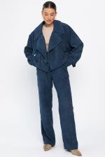 Брюки вельветовые Динара (синие) Б14629-39М LT Collection