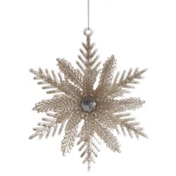 GAEM Изделие декоративное подвесное "Снежинка", L12 W4 H12 см, 4в.