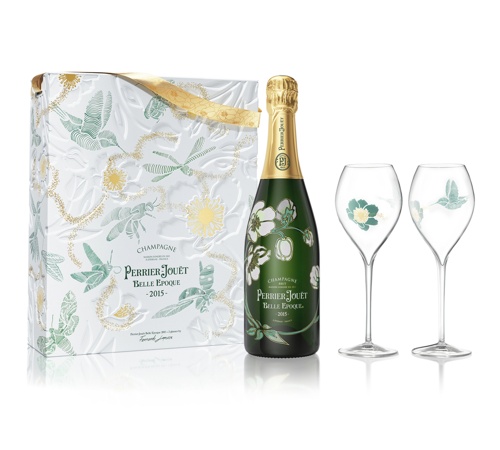 Perrier Jouet Belle Epoque` Brut AOC Подарочная упаковка с двумя бокалами