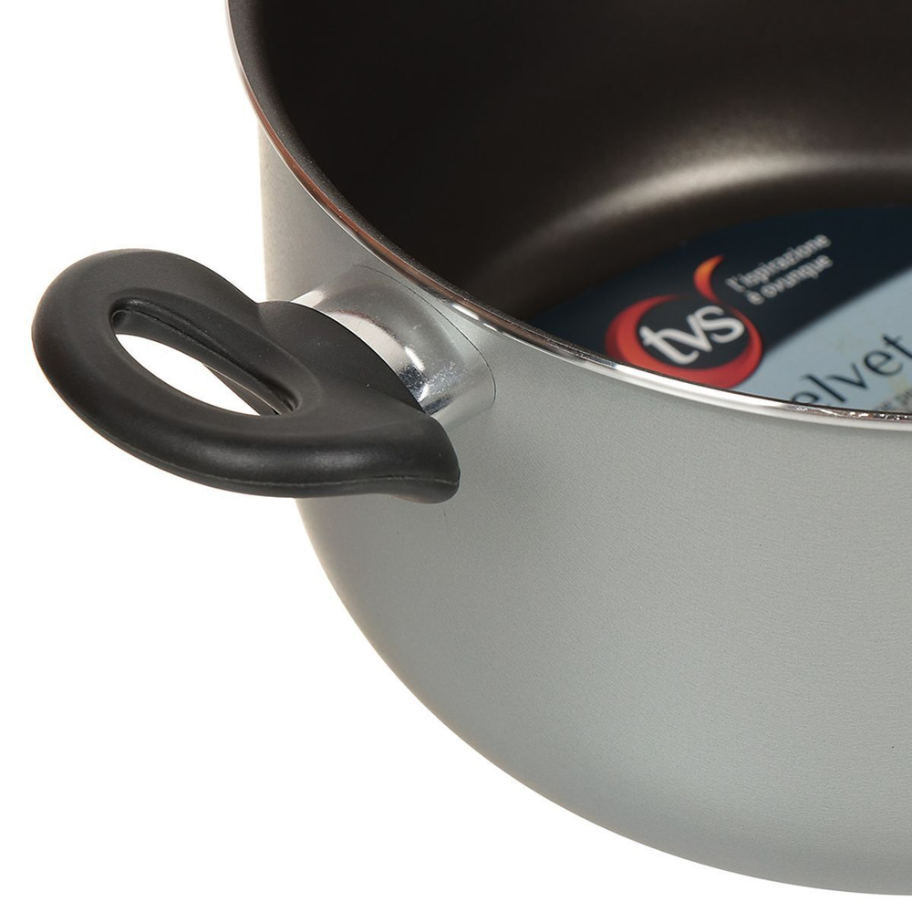 Кастрюля алюминий, антиприг, 4.7 л, TVS, Velvet, 6.2603242310001, индукц