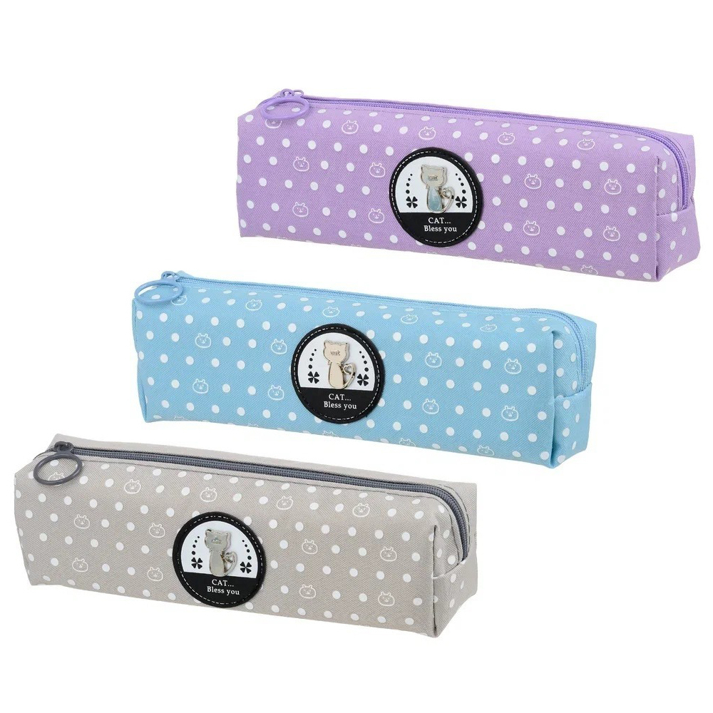 Пенал-косметичка Basir без наполнения, 20,5*5,5*4,5 см, серия "Cat", ассорти