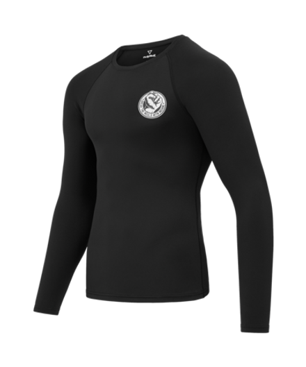 Рашгард с длинным рукавом IRON, черный, подростковый