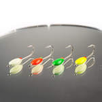 Мормышка фосфорная 106, №4 Long+,ABC (набор 32шт)