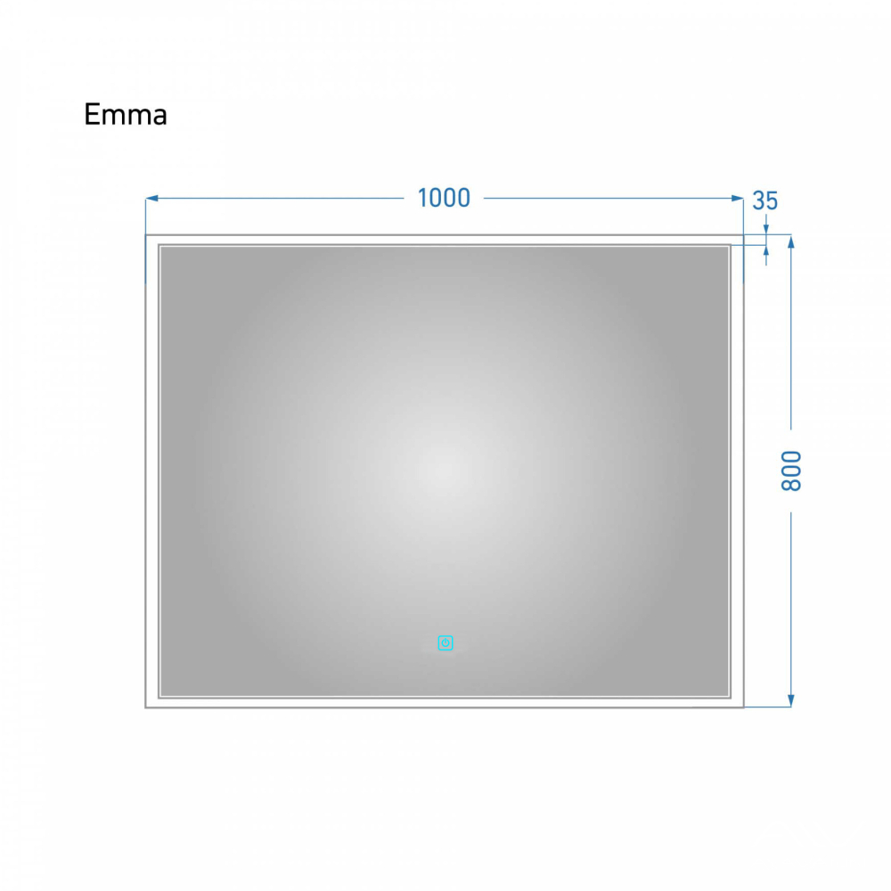 Зеркало Emma 100 с подсветкой