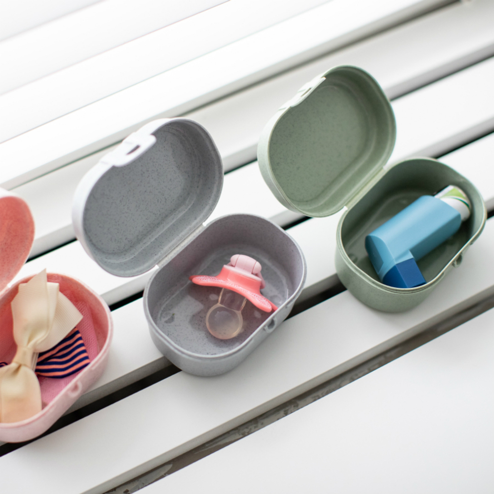 Ланч-бокс pascal, organic, 9,7х5,2х7 см, синий