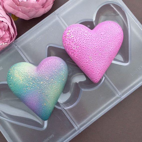 386 | Форма для шоколадных конфет &quot;Большое сердце&quot; (275*175 мм)