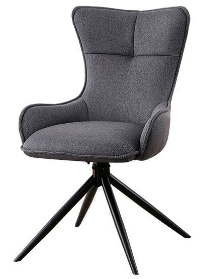 Стул HOUSE. поворотно-возвратный 180гр,, серая рогожка / Черный