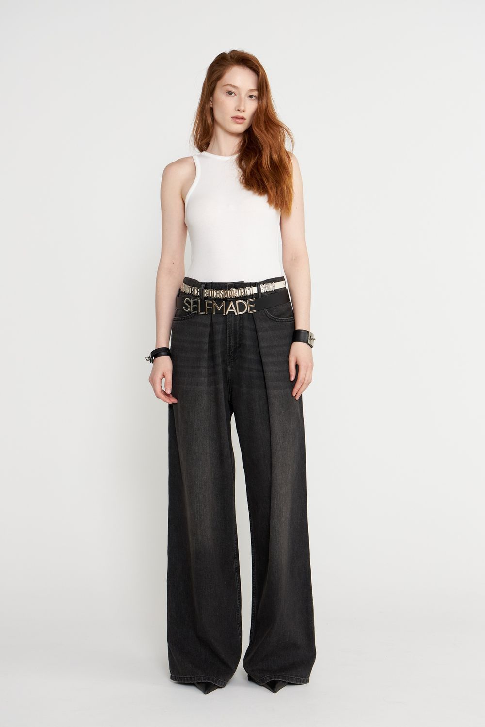 ШИРОКИЙ РЕМЕНЬ НА КОБУРНЫХ КНОПКАХ SELFMADE BLACK