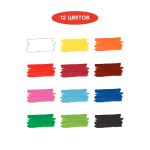 Краски акварельные 12цв. Гамма Мультики, без кисточки, пластиковая коробка