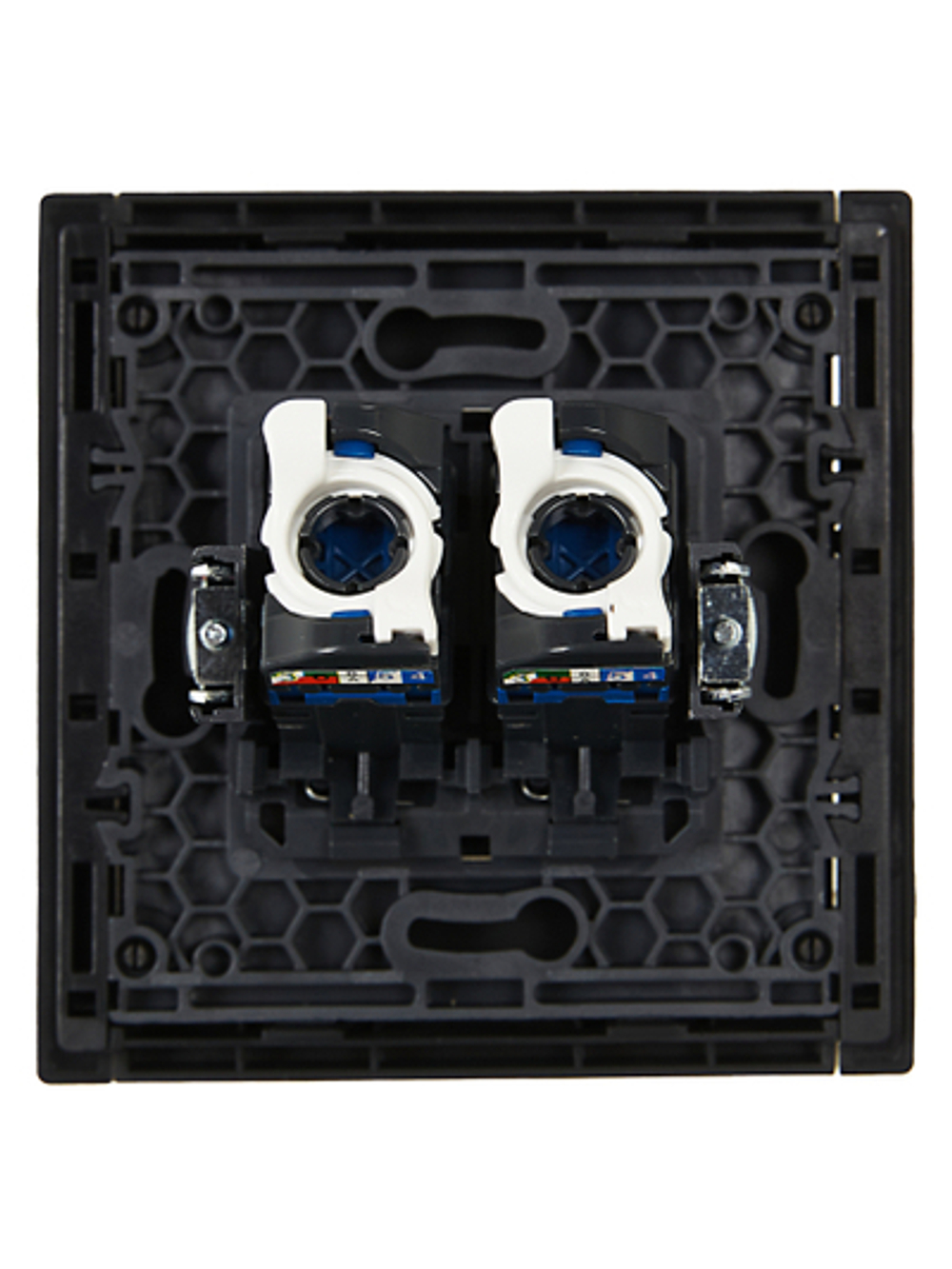 FORTE&PIANO Розетка компьютерная двойная RJ45 кат.6 FP134 черный IEK