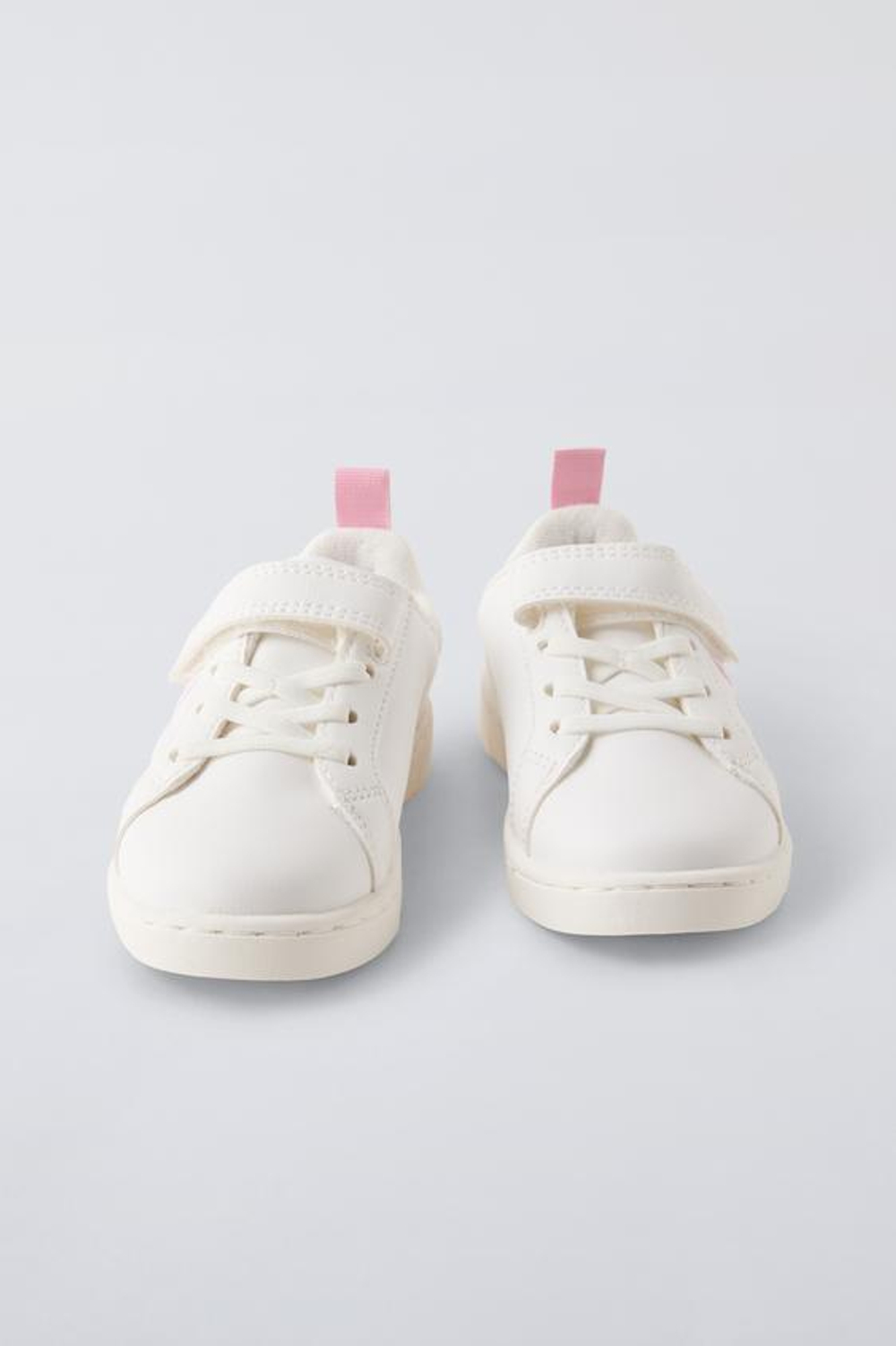 ZARA КРОССОВКИ ИЗ ТКАНИ, БЕЛЫЙ