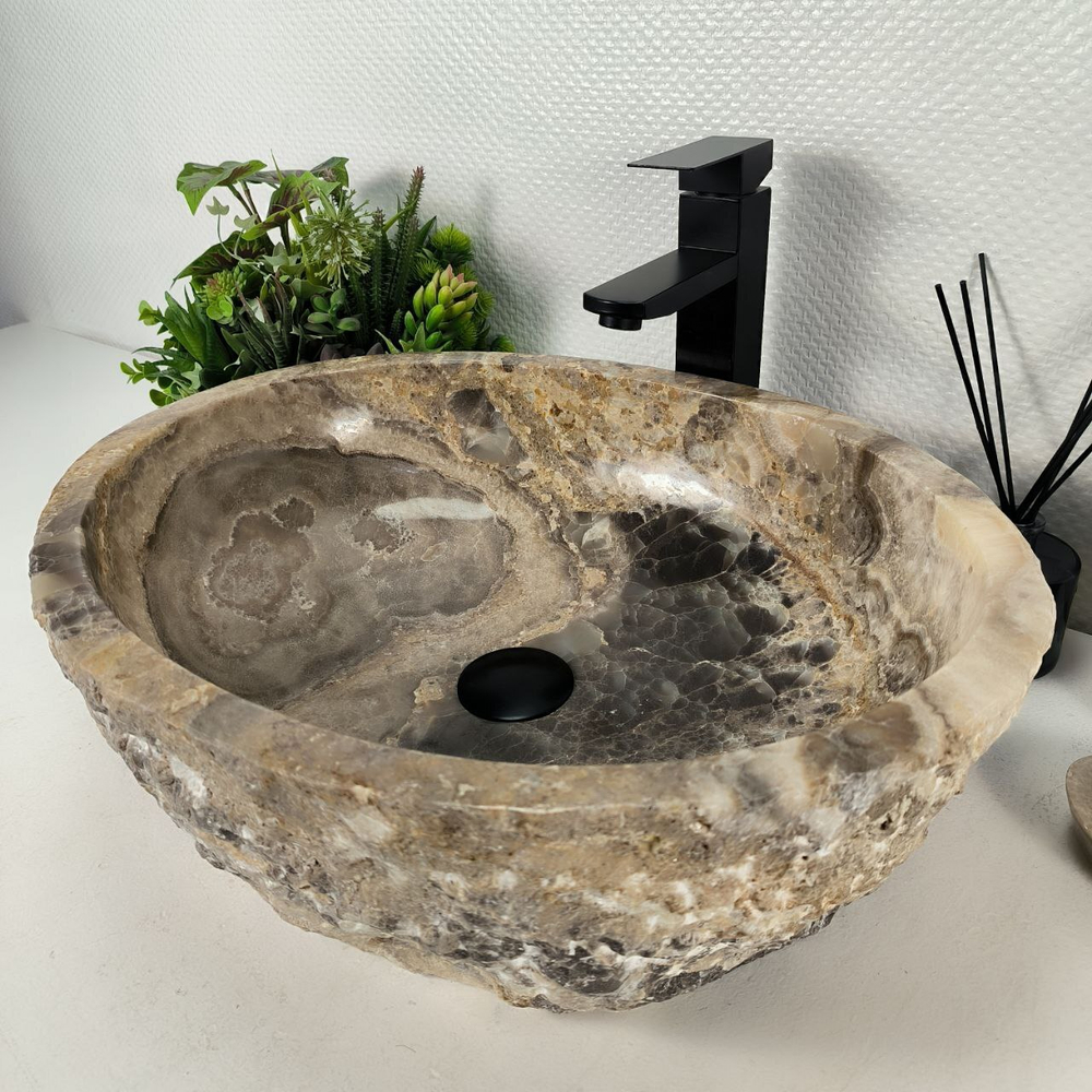 Раковина из оникса Erozy Grey EO-64557 52*42*15 0157