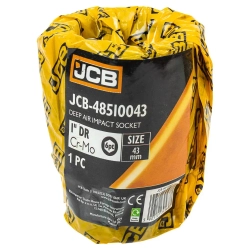 Головка ударная глубокая 1'', 43мм (6гр.) JCB JCB-48510043