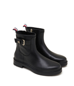 Кожаные ботильоны Tommy Hilfiger - черный(FW0FW07479)