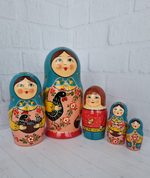 Матрешка "с курочкой" традиция 5мест