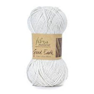 Пряжа FIBRA NATURA GOOD EARTH цвет 101 50гр. 77,5 м 47% Лён, 53% Хлопок