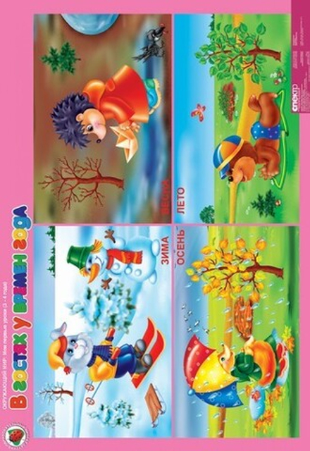 Комплект таблиц Окружающий мир 3-4 года "Мои первые уроки" (10 таблиц+16 карт.)