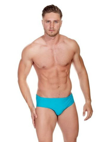 Мужские плавки с широким бочком (Размер: M) (Цвет: голубой)