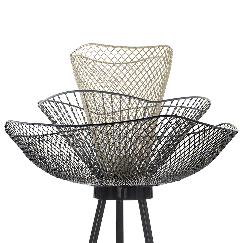 Торшер Vinger, 153 см, черный/серый/белый