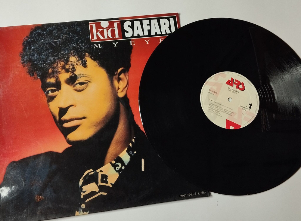 Винтажная виниловая пластинка LP Kid Safari My Eyes (Spain 1991) Maxi Single 45 RPM