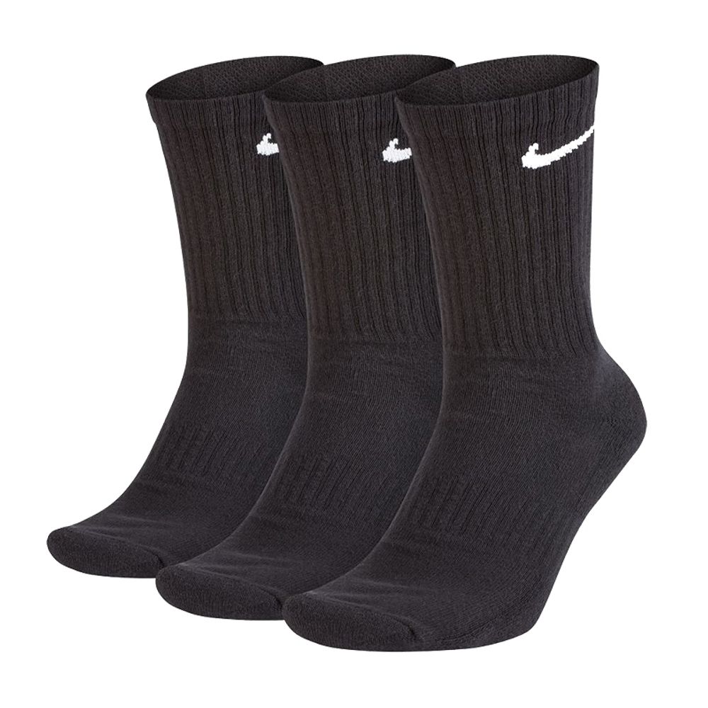 Носки теннисные Nike Everyday Cotton Cushioned Crew 3P - black/white