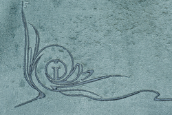 Полотенце 70х140 Garda Decor Лирика голубое