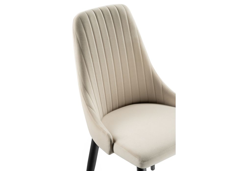 Стул на металлокаркасе Kora beige / black