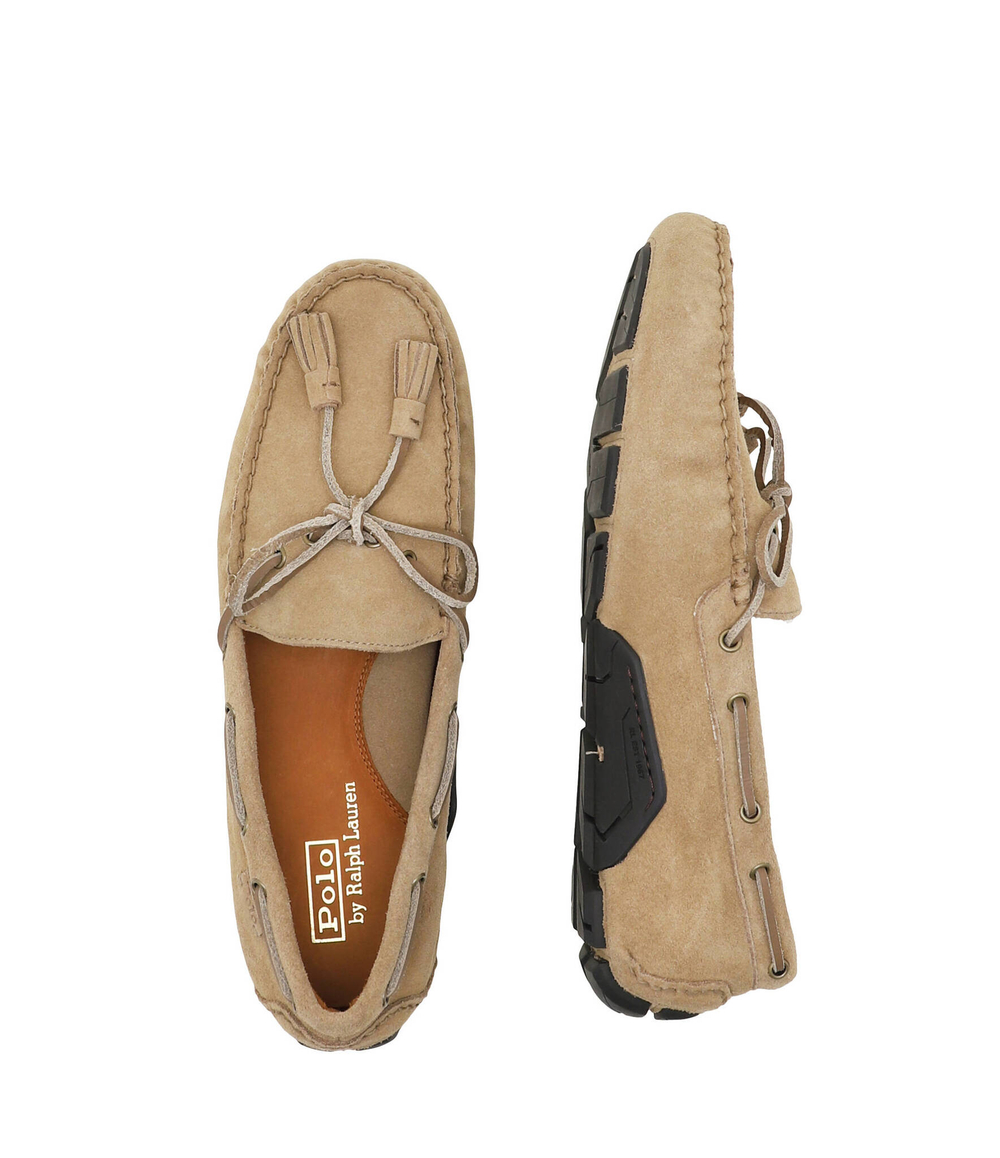 Кожаные мокасины anders POLO RALPH LAUREN - песочный(803916580)