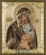 Икона БМ "Ярославкая" 10х12 на МДФ-6