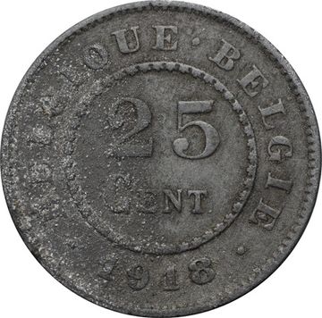 25 сантимов 1918 Бельгия