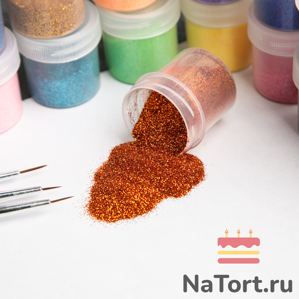 Блестки декоративные «Медный» 10 гр