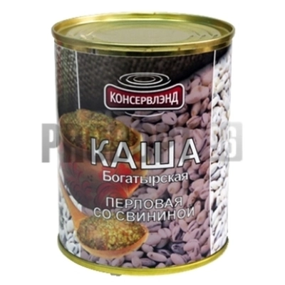 Каша перловая со свининой 340гр*6 Консервлэнд