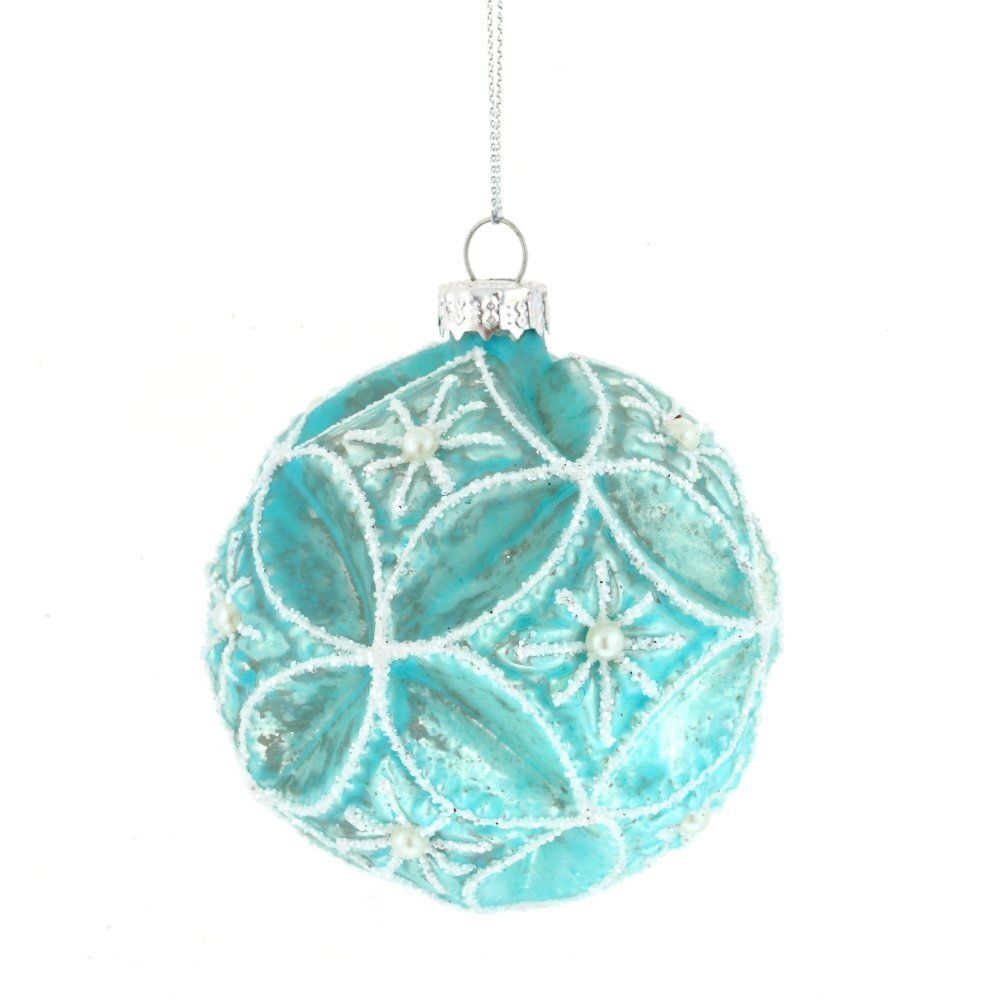 GAEM Украшение новогоднее Шар "Веселые ребята в бирюзовом" (блок 12 шт), D8 см, L36 W28 H11 см, 6в.