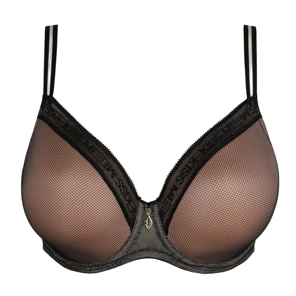 PRIMADONNA Twist Cools Бюстгальтер с поролоновой вставкой, вырез в форме сердца, черный