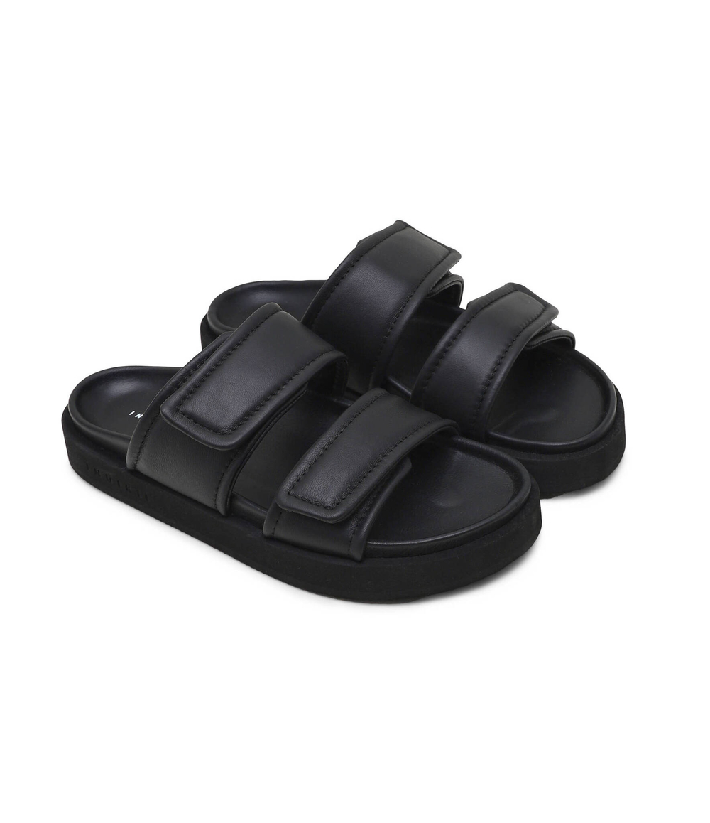 Кожаные шлепанцы INUIKII - черный(50102-477)