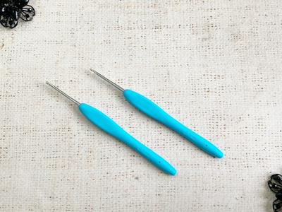 Крючки для вязания с резиновой ручкой 2,5 мм