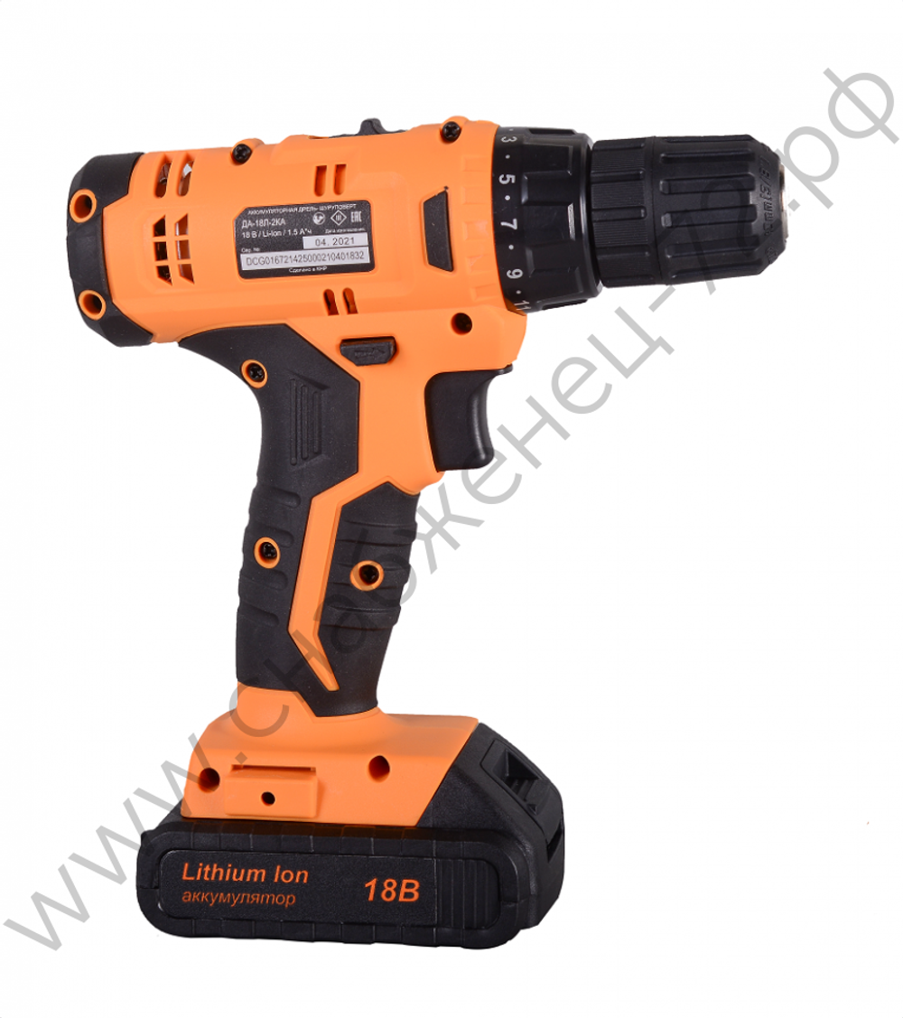 Дрель-шуруповерт аккумуляторная ДА-18Л-2КА Вихрь