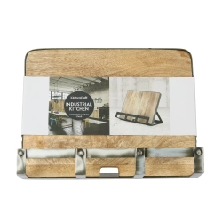 Kitchen Craft Подставка для кулинарных книг 24x19 из дерева манго